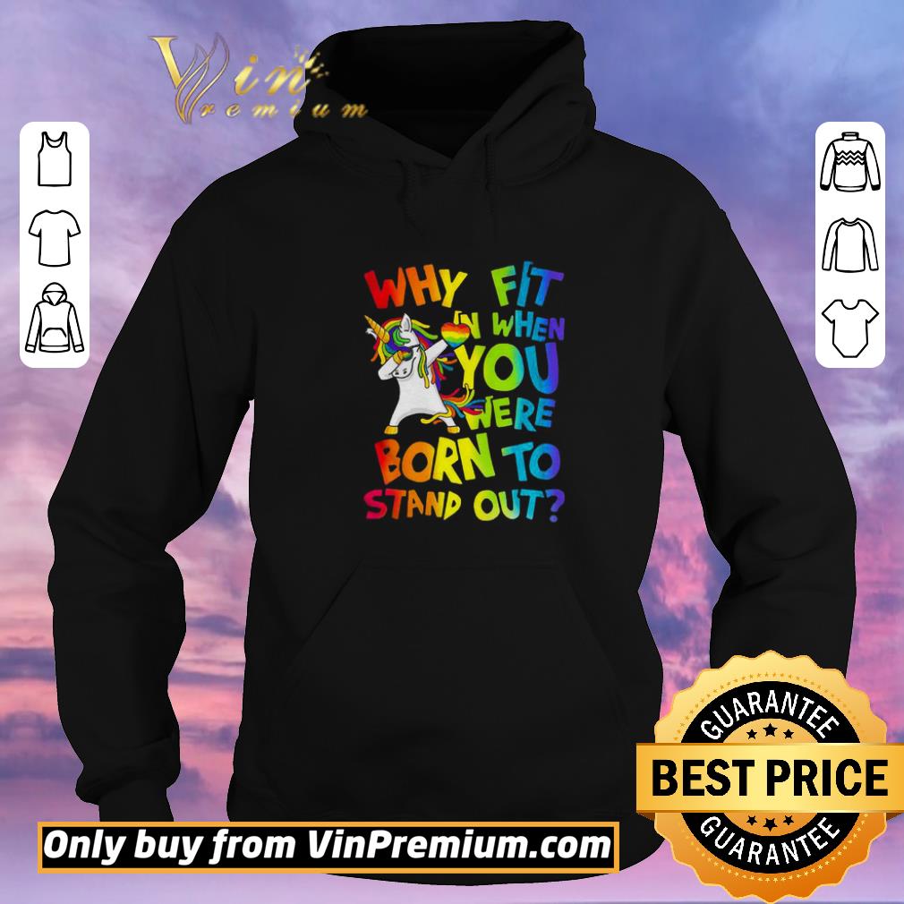 7409352e top unicorn dabbing why fit in when you were born to stand out shirt sweater 4 - Top Unicorn Dabbing Why fit in when you were born to stand out shirt sweater