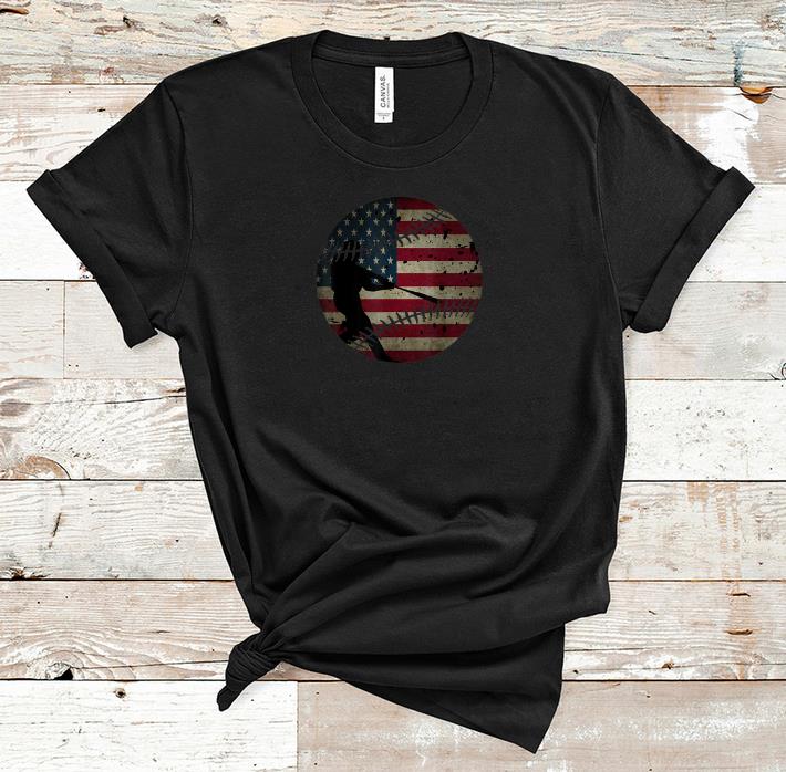 Awesome Baseball America Flag July of 4th Shirt