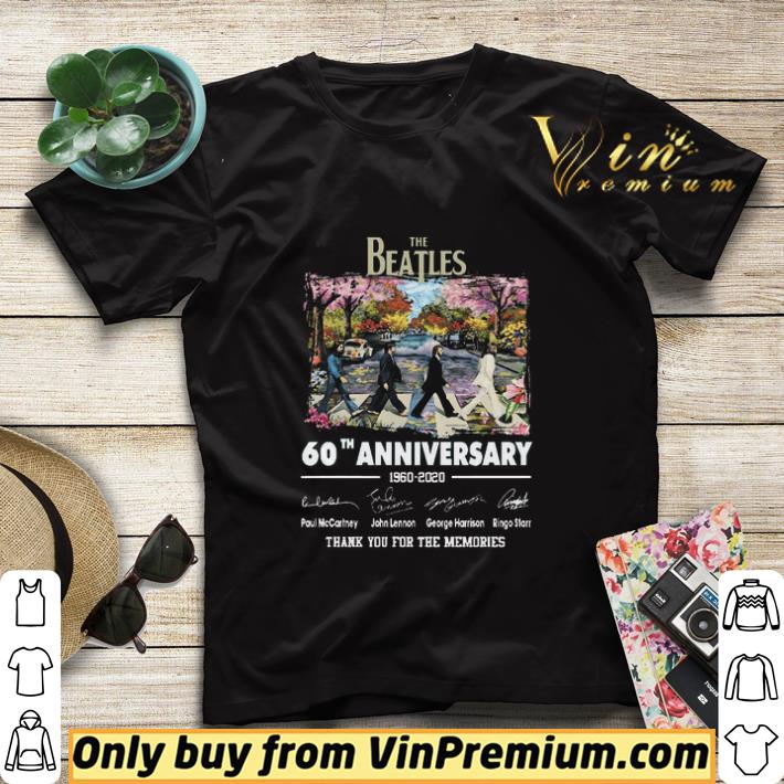 788cef57 the beatles 60th anniversary thank you for the memories signature shirt sweater 4 - The Beatles 60th Anniversary Thank You For The Memories Signature shirt sweater