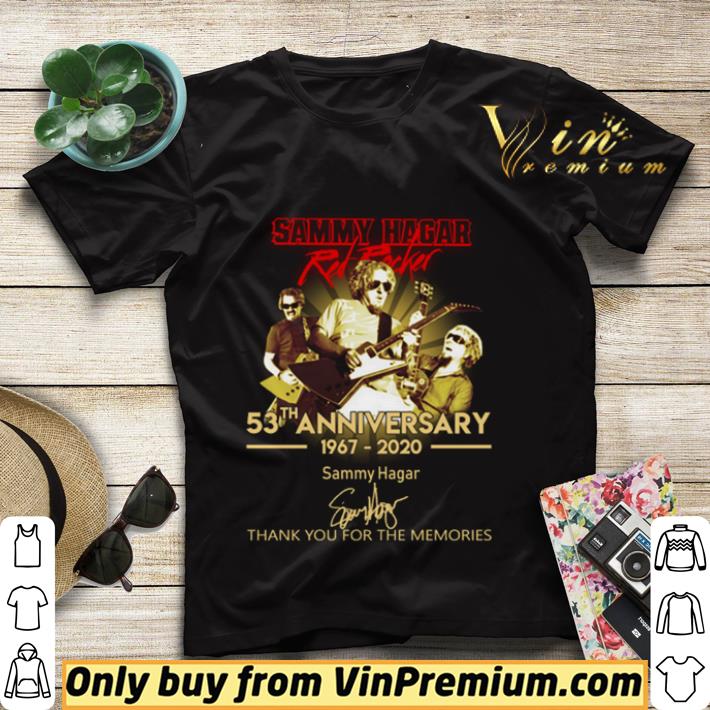 7a558f0f sammy hagar 53th anniversary 1967 2020 thank you for memories signature shirt sweater 4 - Sammy Hagar 53th Anniversary 1967-2020 thank you for memories signature shirt sweater