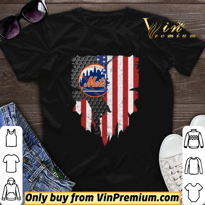 New York Mets Inside American Flag shirt sweater