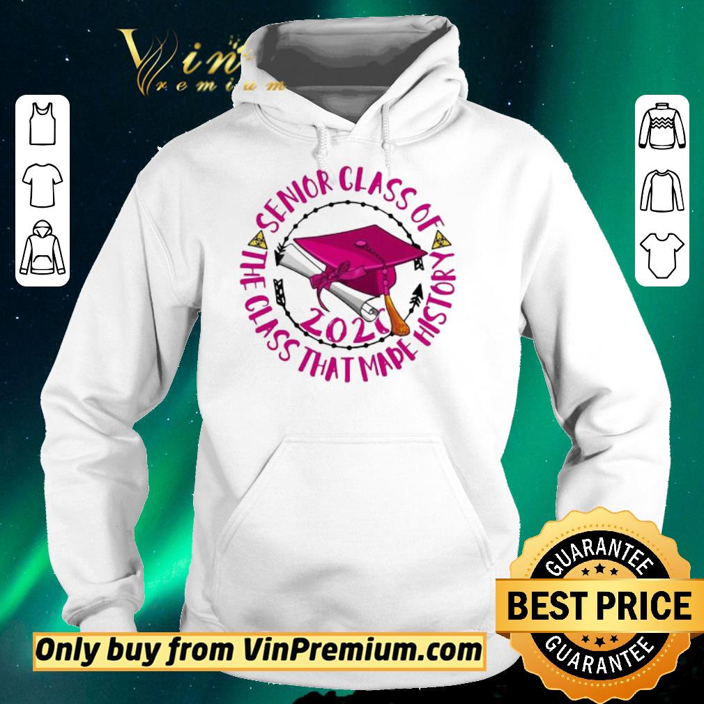 7c2e0690 original senior class of 2020 the class that made history pink shirt sweater 4 - Original Senior class of 2020 the class that made history pink shirt sweater