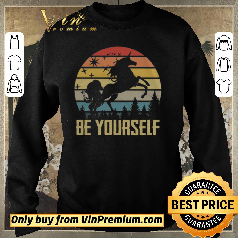Top Top Unicorn Be Yourself Vintage In The Forest shirt sweater