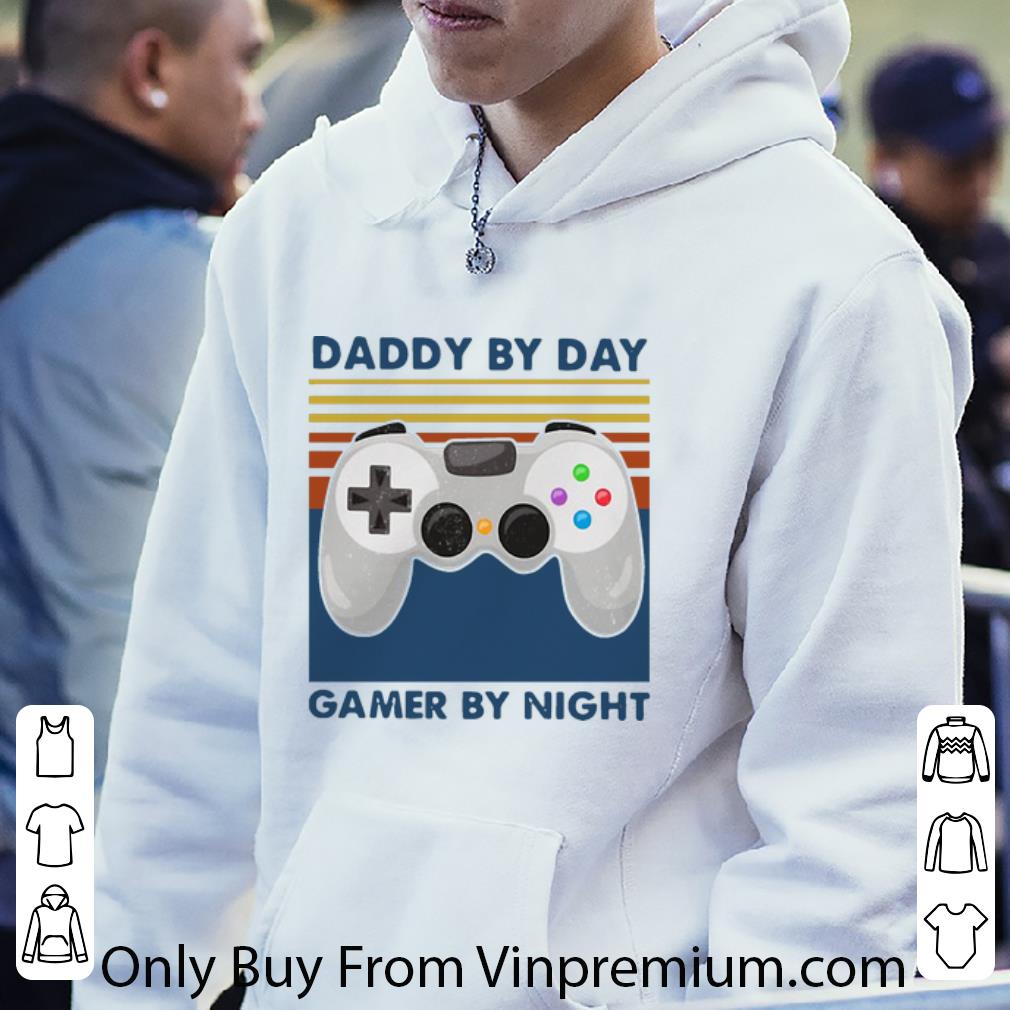 7e6da06b original vintage daddy by day gamer by night shirt 4 - Original Vintage Daddy By Day Gamer By Night shirt