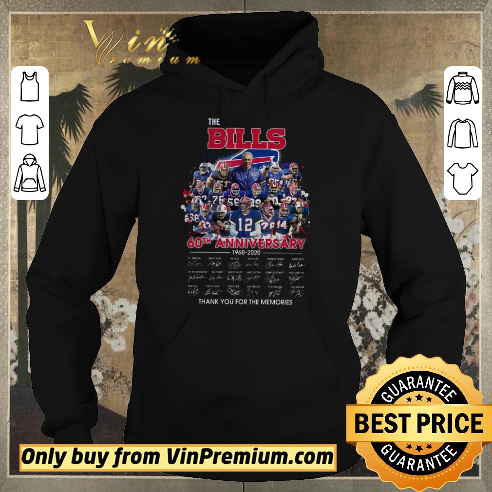 Hot Awesome Original The Bills 60th Anniversary 1960 2020 Signature Thank You For The Memories shirt sweater 7f3e5276 hot awesome original the bills 60th anniversary 1960 2020 signature thank you for the memories shirt sweater 4 - Hot Awesome Original The Bills 60th Anniversary 1960 2020 Signature Thank You For The Memories shirt sweater