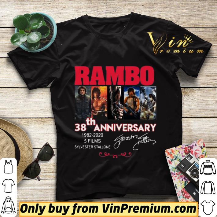 7f88212c rambo 38th anniversary 1982 2020 5 films sylvester stallone signature shirt sweater 4 - Rambo 38th Anniversary 1982 2020 5 Films Sylvester Stallone Signature shirt sweater