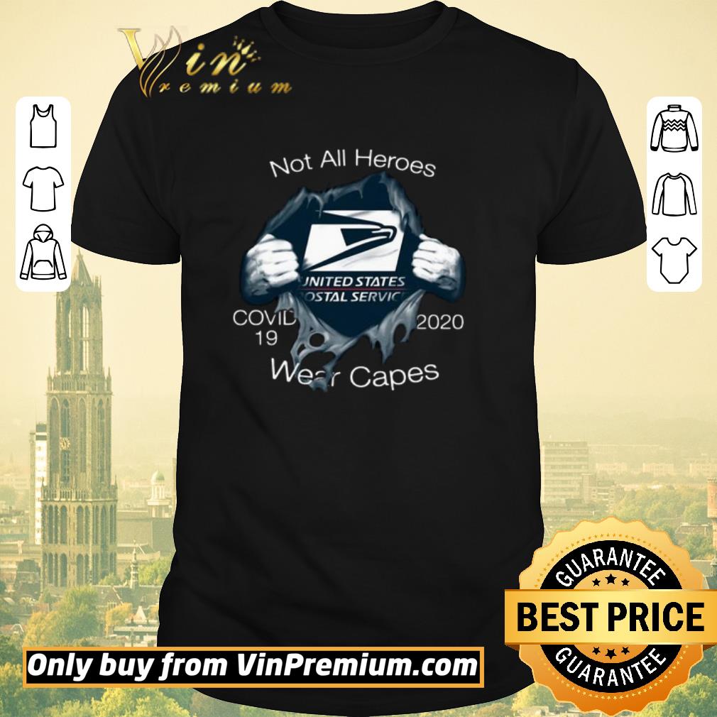 Awesome Blood insieme United States Postal Service Not all heroes covid-19 2020 Wear capes shirt sweater