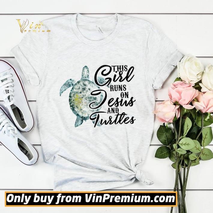 83a4a646 this girl runs on jesus and turtles shirt sweater 4 - This Girl Runs On Jesus And Turtles shirt sweater