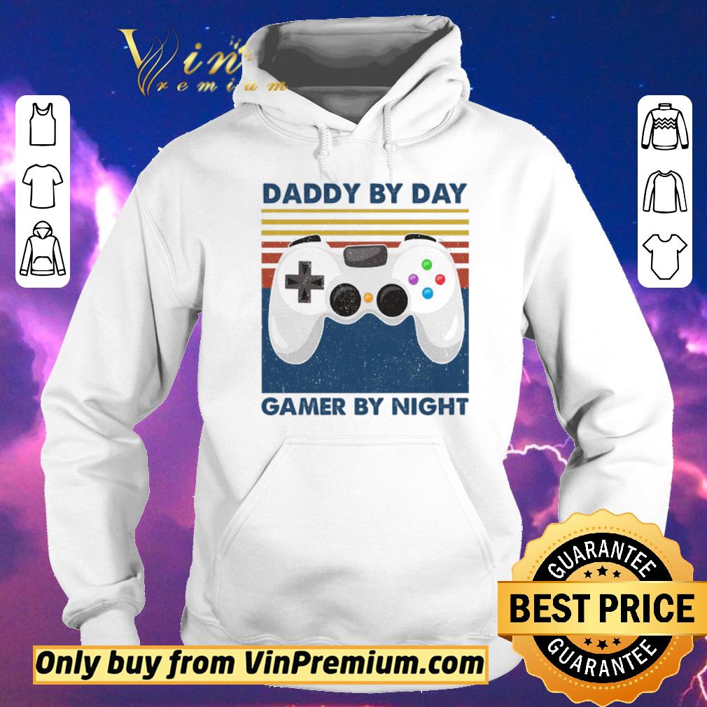 85914b29 premium daddy by day gamer by night vintage shirt sweater 4 - Premium Daddy By Day Gamer By Night Vintage shirt sweater