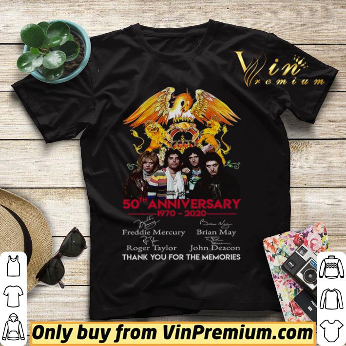 88af999e queen 50th anniversary 1970 2020 signature thank you for the memories shirt sweater 4 - Queen 50th Anniversary 1970 2020 Signature Thank You For The Memories shirt sweater