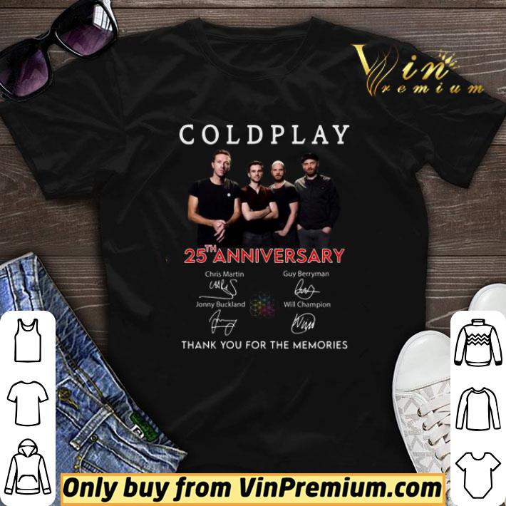 Coldplay 25th anniversary thank you for the memories shirt sweater