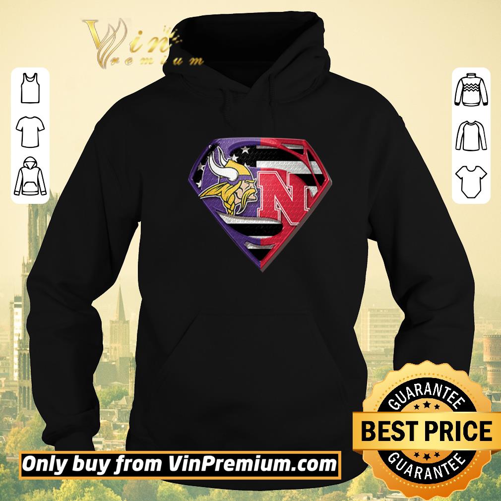 Premium Vikings Minnesota and Nebraska Cornhuskers Superman shirt sweater 8f9bdaee premium vikings minnesota and nebraska cornhuskers superman shirt sweater 4 - Premium Vikings Minnesota and Nebraska Cornhuskers Superman shirt sweater