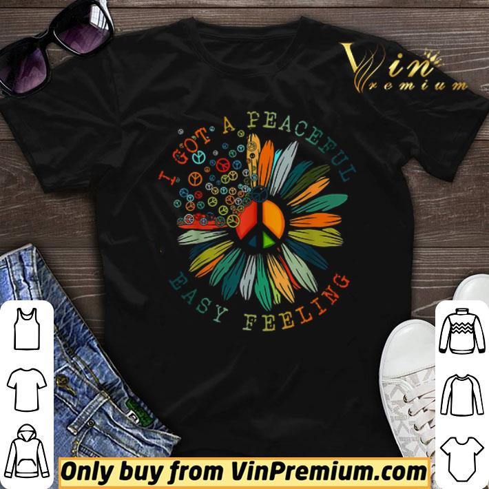 Lips Peace Sign Sunflower I Got A Peaceful Easy Feeling shirt sweater