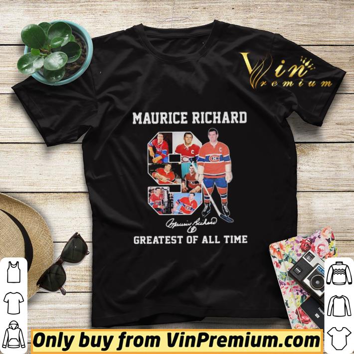 95b02c37 9 maurice richard montreal canadiens signature greatest of all time shirt sweater 4 - 9 Maurice Richard Montreal Canadiens signature greatest of all time shirt sweater
