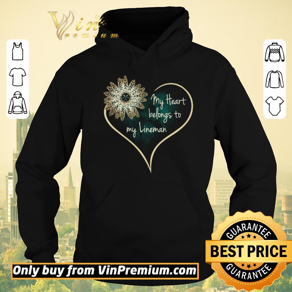 9e728d2c pretty sunflower my heart belongs to my lineman shirt sweater 4 - Pretty Sunflower My Heart Belongs To My Lineman shirt sweater