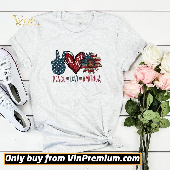 9ebd7124 peace love america sunflower flag shirt sweater 4 - Peace Love America Sunflower flag shirt sweater