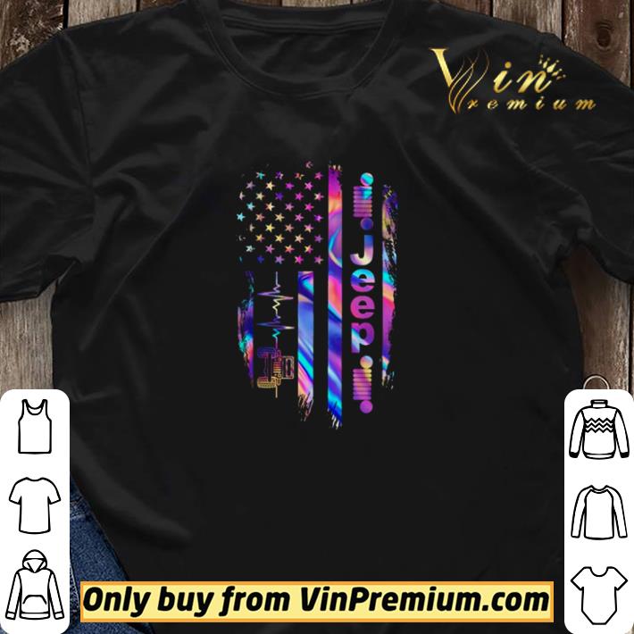 Hologram American flag shirt sweater Hologram American flag shirt sweater