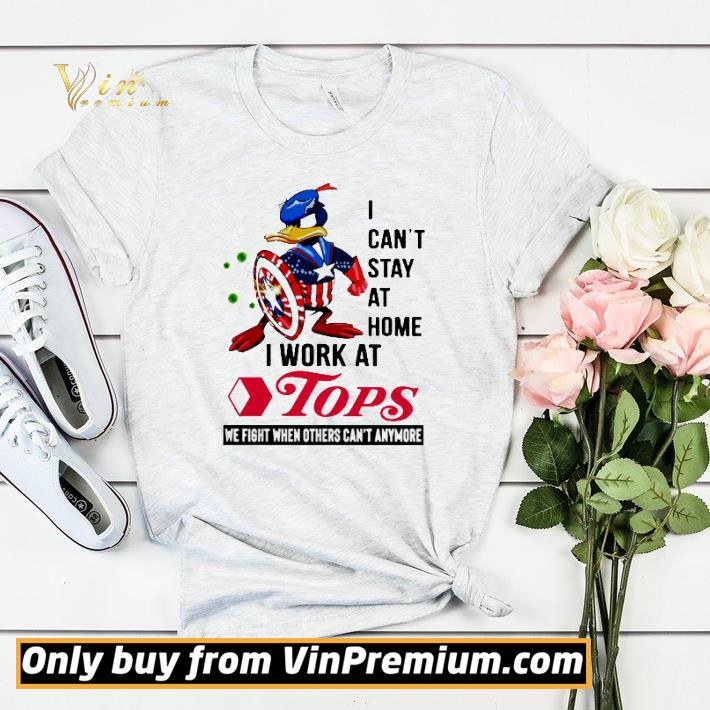 Caption America Donald duck I can’t stay at home i work at Tops shirt sweater a4850bde caption america donald duck i can t stay at home i work at tops shirt sweater 4 - Caption America Donald duck I can’t stay at home i work at Tops shirt sweater