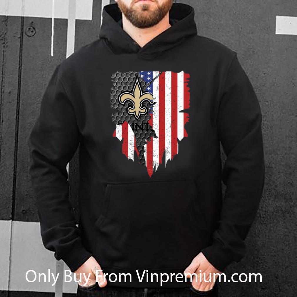 a5b9661e great new orleans saints american flag shirt 4 - Great New Orleans Saints American Flag shirt
