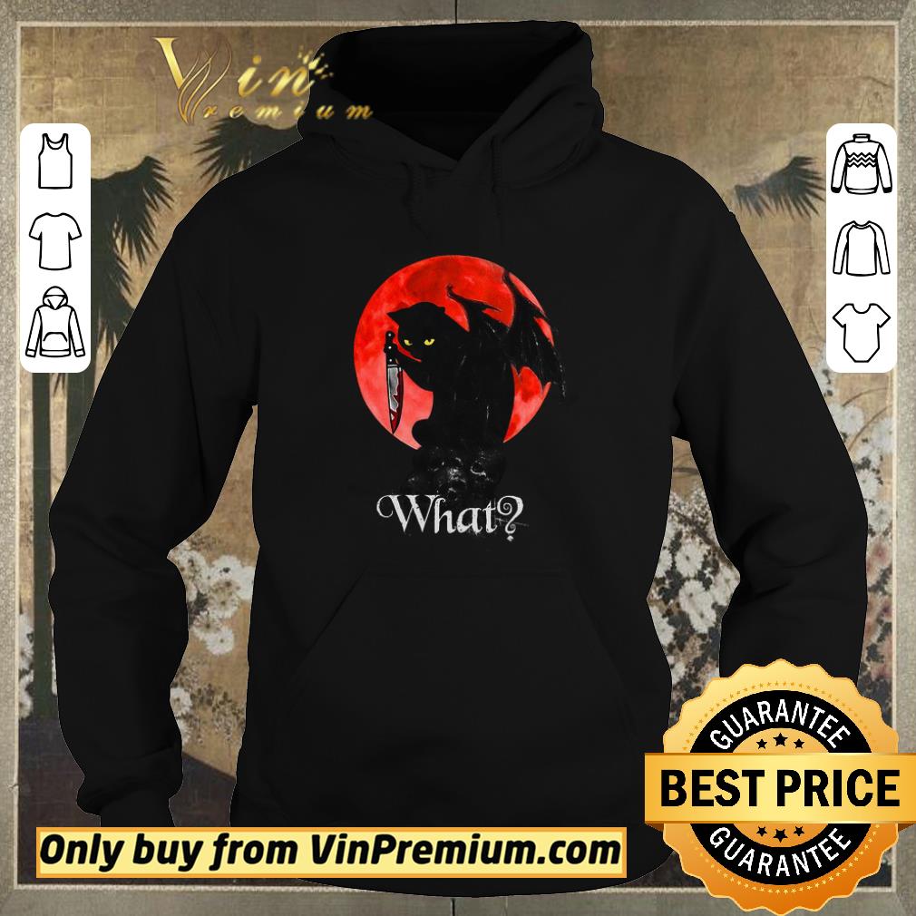 a6bae6f3 official black cat skull moon what shirt sweater 4 - Official Black Cat Skull Moon What shirt sweater
