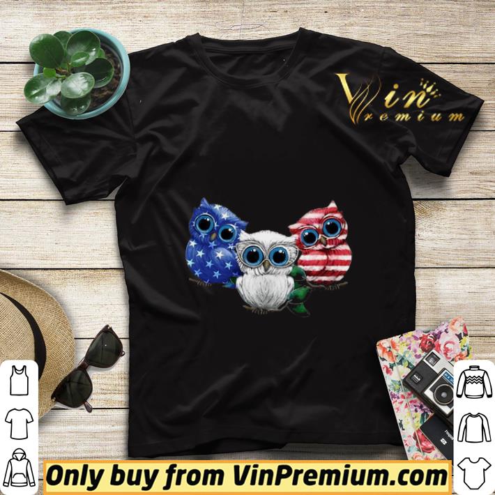 4th July Three Owl American Flag shirt sweater a7c8c58f 4th july three owl american flag shirt sweater 4 - 4th July Three Owl American Flag shirt sweater
