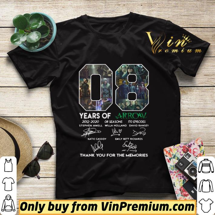 08 Years Of Arrow Thank You For The Memories Signature shirt sweater aa308a39 08 years of arrow thank you for the memories signature shirt sweater 4 - 08 Years Of Arrow Thank You For The Memories Signature shirt sweater