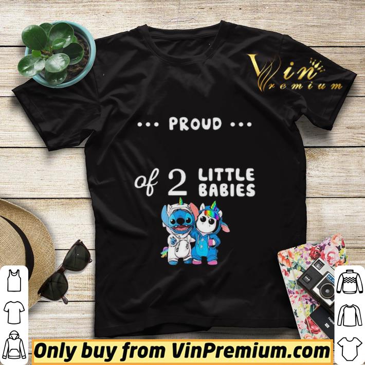 ab7e22ef baby stitch and unicorn proud of 2 little babies shirt sweater 4 - Baby Stitch and unicorn proud of 2 little babies shirt sweater