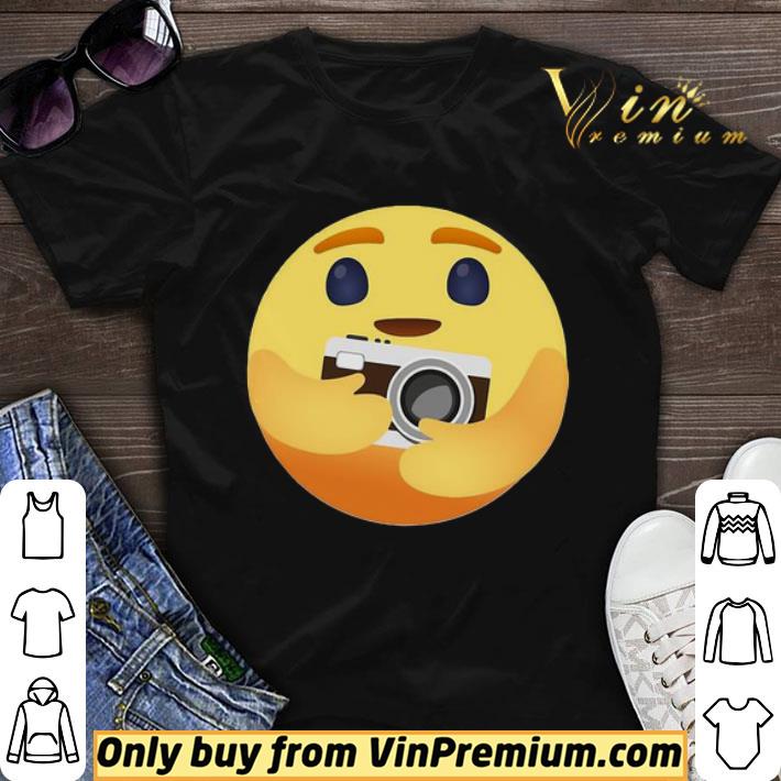 Facebook care emoji hug camera shirt sweater