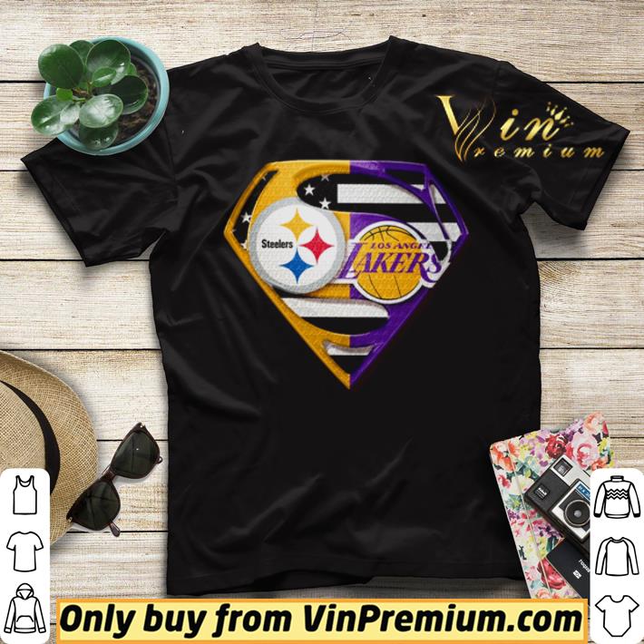 Pittsburgh Steelers and Los Angeles Lakers Superman shirt sweater b1f0cabf pittsburgh steelers and los angeles lakers superman shirt sweater 4 - Pittsburgh Steelers and Los Angeles Lakers Superman shirt sweater