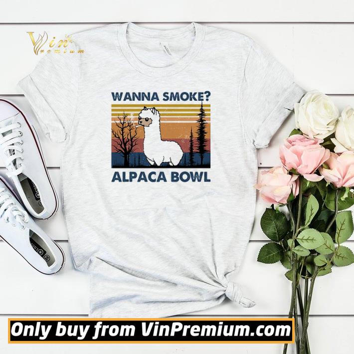 b228053c wanna smoke alpaca bowl vintage shirt sweater 4 - Wanna Smoke Alpaca Bowl Vintage shirt sweater