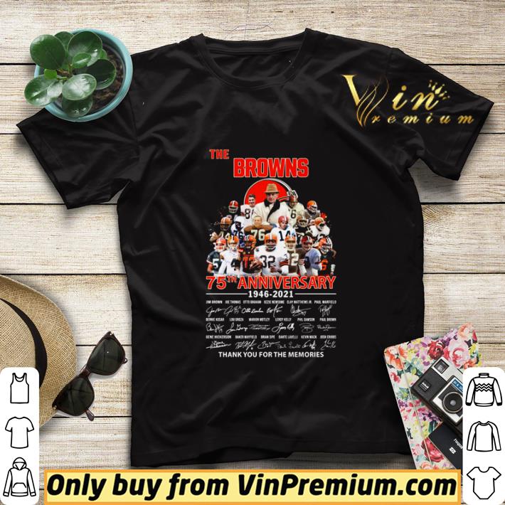 The Cleveland Browns 75th anniversary thank you for the memories shirt sweater b359fbe3 the cleveland browns 75th anniversary thank you for the memories shirt sweater 4 - The Cleveland Browns 75th anniversary thank you for the memories shirt sweater