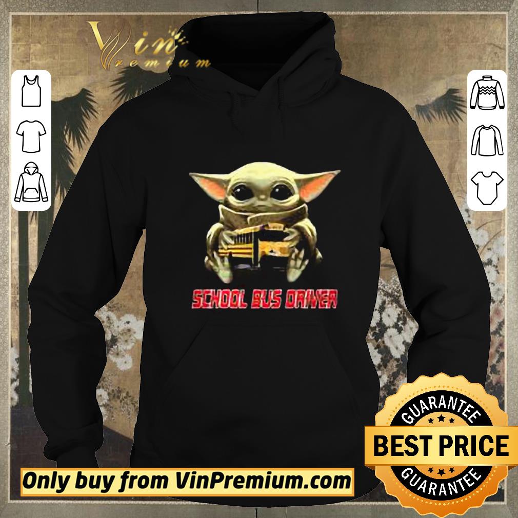 ce940e15 premium star wars baby yoda hug school bus driver shirt sweater 4 - Premium Star Wars Baby Yoda Hug School Bus Driver shirt sweater