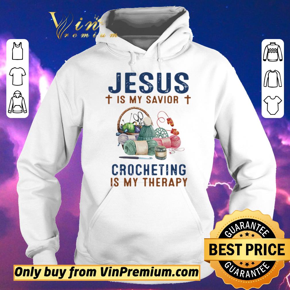 d2d4bc69 official jesus is my savior crocheting is my therapy shirt sweater 4 - Official Jesus is my savior Crocheting is my therapy shirt sweater