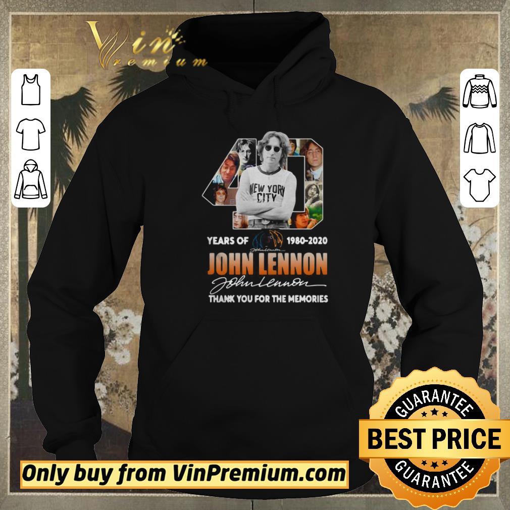 Premium 40th Years Of 1980-2020 John Lennon Signature Thank You For The Memories shirt sweater d39a31e3 premium 40th years of 1980 2020 john lennon signature thank you for the memories shirt sweater 4 - Premium 40th Years Of 1980-2020 John Lennon Signature Thank You For The Memories shirt sweater