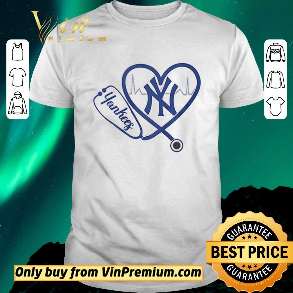 Awesome New York Yankees nurse hearbeat shirt sweater