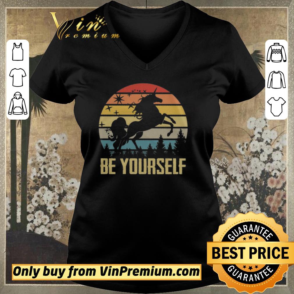 Top Top Unicorn Be Yourself Vintage In The Forest shirt sweater