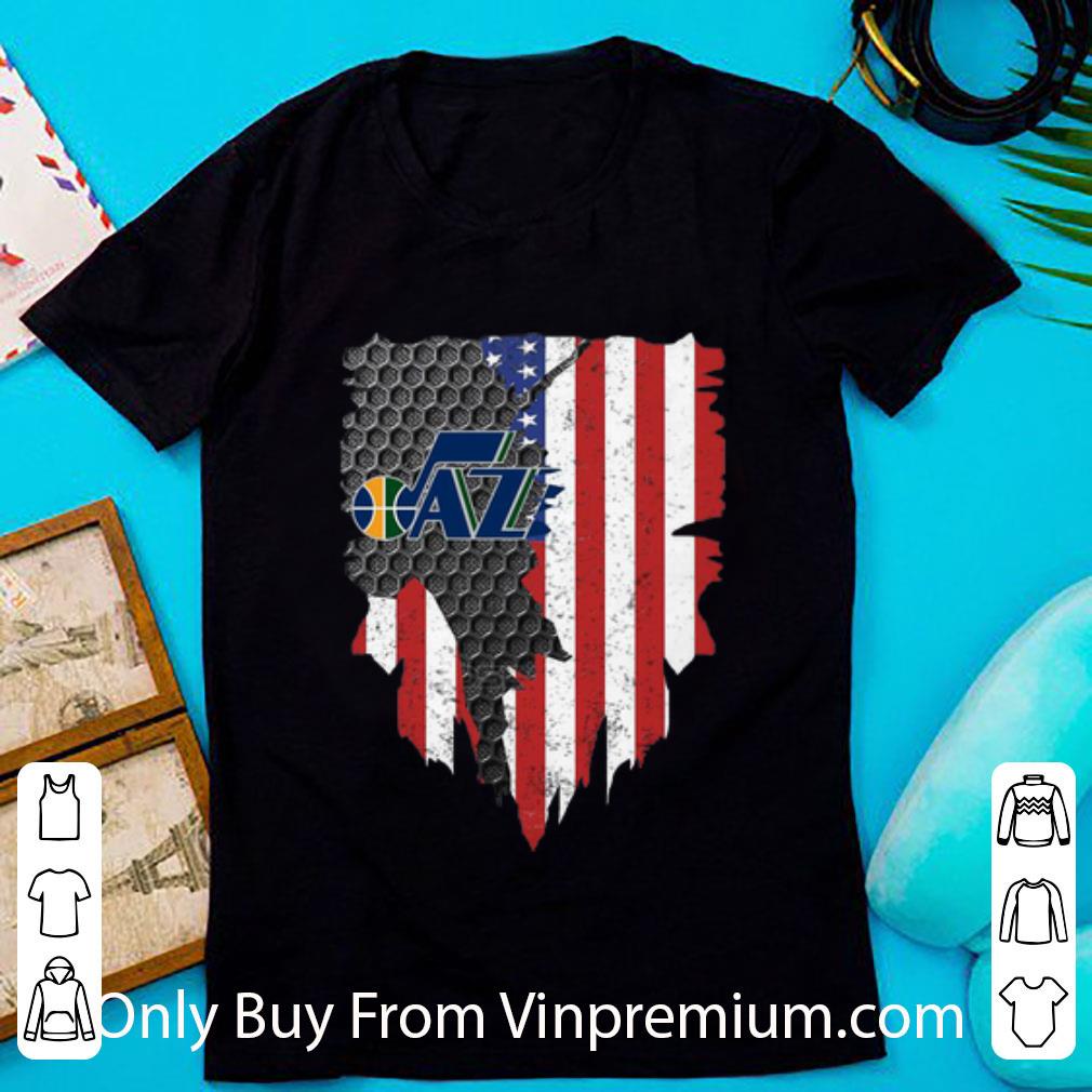 Pretty Utah Jazz American Flag shirt