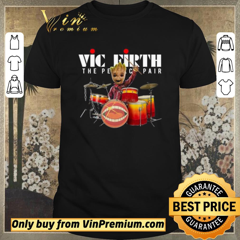 Baby Groot Playing Drum Vic Firth The Peace Pair shirt sweater
