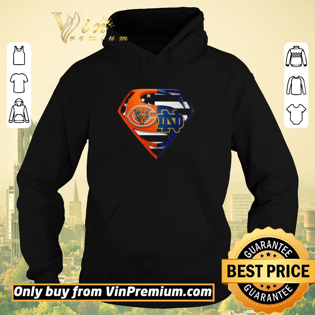 e5a79f3d original superman chicago bears vs notre dame fighting irish shirt sweater 4 - Original Superman Chicago Bears vs Notre Dame Fighting Irish shirt sweater