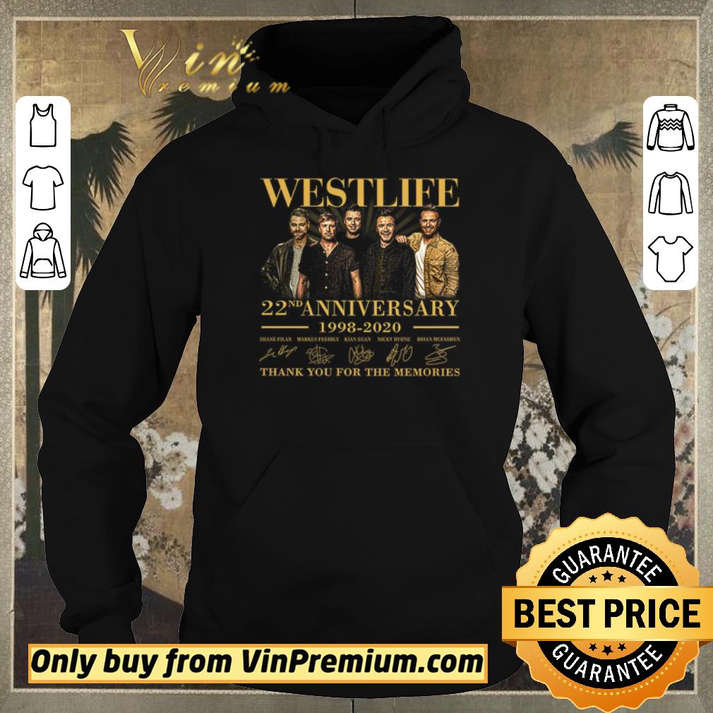 e5e77772 pretty nice westlife 22nd anniversary 1998 2020 signature thank you for the memories shirt sweater 4 - Pretty Nice Westlife 22nd Anniversary 1998 2020 Signature Thank You For The Memories shirt sweater