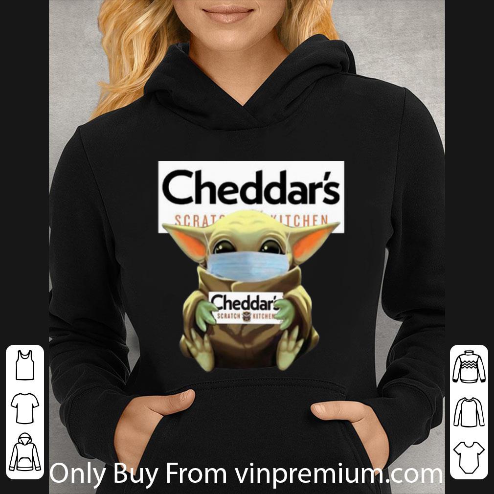 e72ad169 premium star wars baby yoda mask hug cheddar s covid 19 shirt 4 - Premium Star Wars Baby Yoda Mask Hug Cheddar's Covid-19 shirt