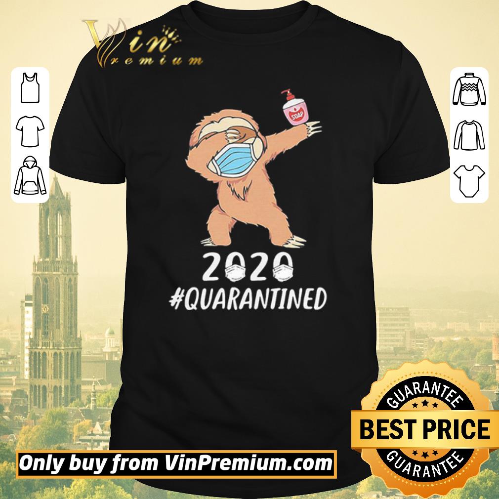 Awesome Sloth Dabbing Face Mask 2020 Quarantined shirt sweater