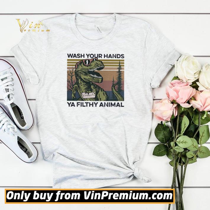 f290a975 dinosaur wash your hands ya filthy animal vintage shirt sweater 4 - Dinosaur wash your hands ya filthy animal vintage shirt sweater