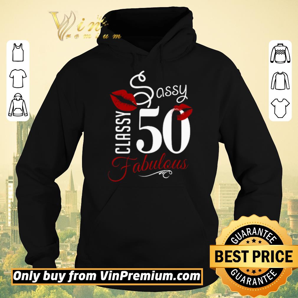 f5f8fe35 funny awesome red lips classy sassy 50 fabulous shirt sweater 4 - Funny Awesome Red Lips Classy Sassy 50 Fabulous shirt sweater