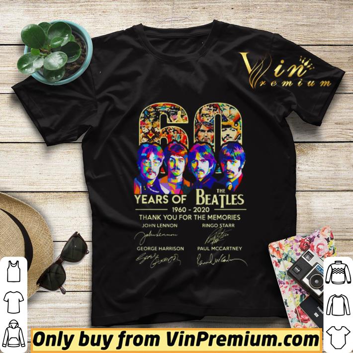 f87574ff 60 years of the beatles signature thank you the memories shirt sweater 4 - 60 Years of the Beatles signature thank You the memories shirt sweater