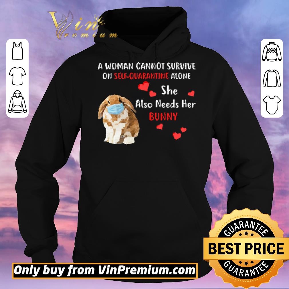 f962146a hot a woman cannot survive on self quarantine alone she also needs her bunny mask shirt sweater 4 - Hot A Woman Cannot Survive On Self Quarantine Alone She Also Needs Her Bunny Mask shirt sweater
