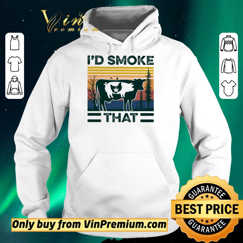 fa5cec95 pretty premium vintage i d smoke that weed chicken pig cow shirt sweater 4 - Pretty Premium Vintage I’d Smoke that weed chicken pig cow shirt sweater