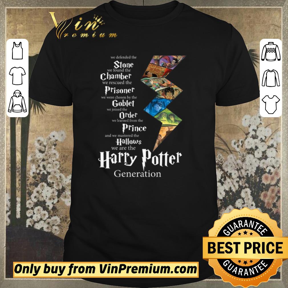 Nice Awesome Awesome Harry Potter Generation We Defended The Stone We Found The Chamber shirt sweater