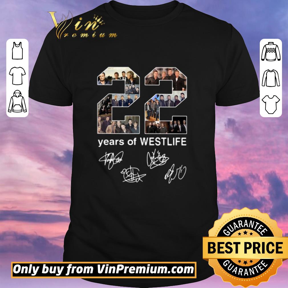 Official 22 Years Of Westlife Signatures shirt sweater