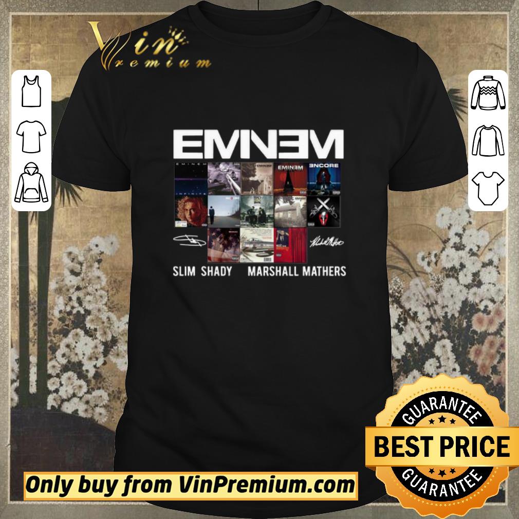 Premium Eminem Slim Shady Marshall Mathers Signatures shirt sweater